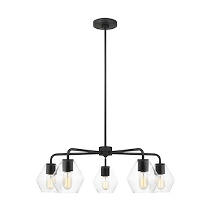 Sea Gull Lighting-Jett-5 Light Chandelier In Transitional Style-9.5 Inch Tall and 30 Inch Wide - 1118522