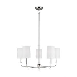 Foxdale-5 Light Chandelier In Transitional Style-14 Inch Tall and 26 Inch Wide - 1285883