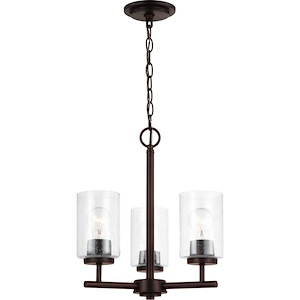 Oslo-3 Light Chandelier In Contemporary Style-16.5 Inch Tall and 15 Inch Wide - 1118538