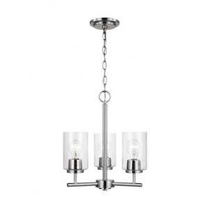 Sea Gull Lighting-Oslo-3 Light Chandelier In Contemporary Style-16.5 Inch Tall and 15 Inch Wide - 1118538