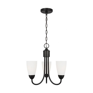 Seville - 3 Light Chandelier In Modern Style-15.75 Inches Tall and 17 Inches Wide