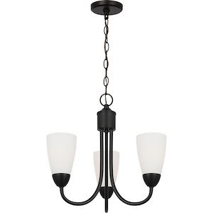 Seville - 3 Light Chandelier In Modern Style-15.75 Inches Tall and 17 Inches Wide - 1326581