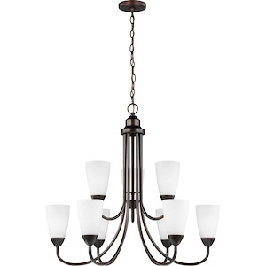 Seville-75W Nine Light 2-Tier Chandelier - 691292