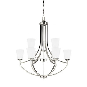 Sea Gull Lighting-Hanford-Nine Light 2-Tier Chandelier - 494121