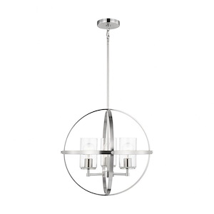 Sea Gull Lighting-Alturas-3 Light Chandelier In Contemporary Style-18.75 Inch Tall and 19 Inch Wide