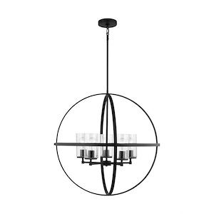 Sea Gull Lighting-Alturas-40W 5 LED Chandelier In Contemporary Style-27 Inch Tall and 27.25 Inch Wide - 1255007