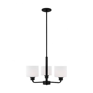Sea Gull Lighting-Canfield-3 Light Chandelier In Modern Style-13.13 Inch Tall and 19.63 Inch Wide