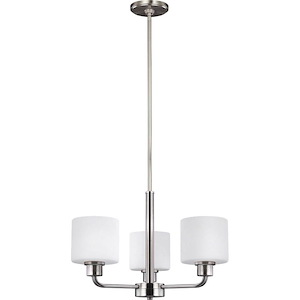 Canfield-100W Three Light Chandelier - 691385