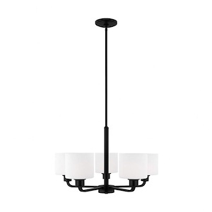 Sea Gull Lighting-Canfield-45W 5 LED Chandelier In Modern Style-14.5 Inch Tall and 23.88 Inch Wide