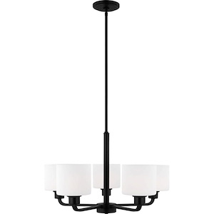 Canfield-45W 5 LED Chandelier In Modern Style-14.5 Inch Tall and 23.88 Inch Wide - 1118478