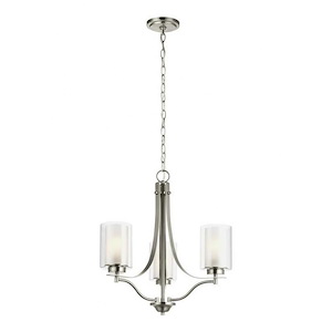 Sea Gull Lighting-Elmwood Park-20.5 Inch 3 Light Chandelier - 1002453