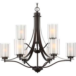 Elmwood Park-32 Inch 9 Light Chandelier - 1002343