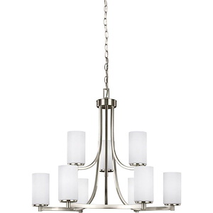 Hettinger-60W Nine Light 2-Tier Chandelier - 560627