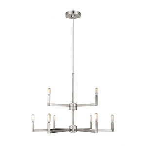 Fullton-9 Light Chandelier In Modern Style-24.25 Inch Tall and 30 Inch Wide - 1285923