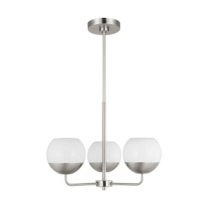 Alvin-3 Light Chandelier In Modern Style-14.88 Inch Tall and 20.25 Inch Wide - 1285891
