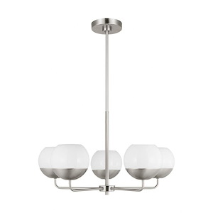 Alvin-5 Light Chandelier In Modern Style-14.88 Inch Tall and 26 Inch Wide - 1285900