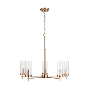Zire-5 Light Chandelier In Modern Style-22.13 Inch Tall and 26 Inch Wide - 1285910