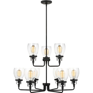 Belton - 9 Light Up Chandelier-22 Inches Tall and 32 Inches Wide - 1327796