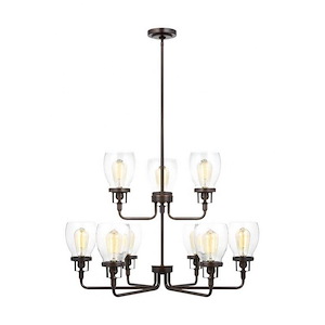 Sea Gull Lighting-Belton-9 Light Up Chandelier - 930936