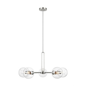 Codyn-5 Light Large Chandelier In Modern Style-20.38 Inch Tall and 34 Inch Wide - 1285912