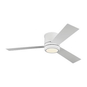 Monte Carlo Fans-Clarity-3 Blade Ceiling Fan with Light Kit in Modern Style-56 Inch Wide by 9.7 Inch High