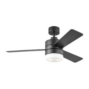 Monte Carlo Fans-Era-3 Blade Ceiling Fan with Light Kit In Modern Style-15 Inch Tall and 44 Inch Wide