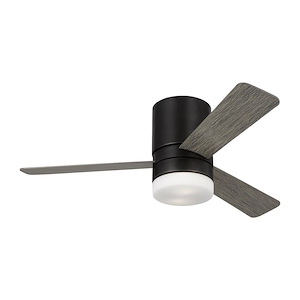 Era - 3 Blade Hugger Ceiling Fan with Light Kit In Modern Style-13 Inches Tall and 44 Inches Wide