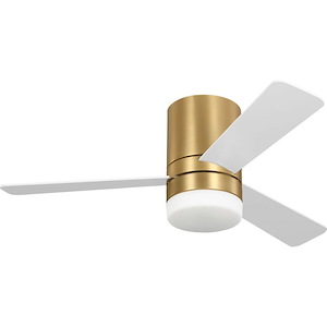 Era - 3 Blade Hugger Ceiling Fan with Light Kit-13 Inch Tall and 44 Inch Wide - 1366616