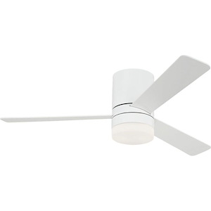 Era - 3 Blade Hugger Ceiling Fan with Light Kit In Modern Style-13 Inches Tall and 52 Inches Wide - 1327788