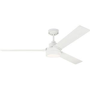 Jovie-3 Blade Ceiling Fan with Light Kit In Modern Style-14.7 Inch Tall and 58 Inch Wide - 1214366