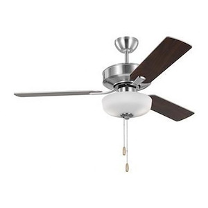 Monte Carlo Fans-Linden-3 Blade Ceiling Fan with Light Kit In Traditional Style-17.2 Inch Tall and 48 Inch Wide