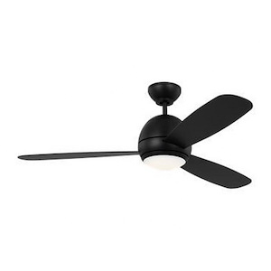 Orbis - 3 Blade Ceiling Fan with Light Kit In Contemporary Style-14.6 Inches Tall and 52 Inches Wide