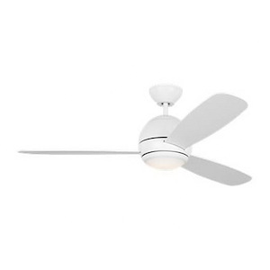 Orbis - 3 Blade Ceiling Fan with Light Kit In Contemporary Style-14.6 Inches Tall and 52 Inches Wide