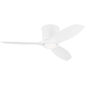 Titus - 3 Blade Hugger Ceiling Fan with Light Kit In Modern Style-9.8 Inches Tall and 44 Inches Wide - 1327837