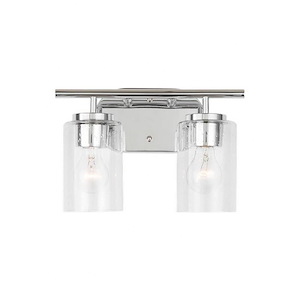 Sea Gull Lighting-Oslo-2 Light Wall Sconce In Contemporary Style-8.5 Inch Tall and 12.5 Inch Wide - 1118537