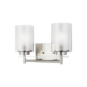 Sea Gull Lighting-Elmwood Park-2 Light Wall Bath Sconce - 1002281