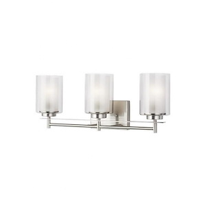 Sea Gull Lighting-Elmwood Park-3 Light Wall Bath Sconce - 1002279