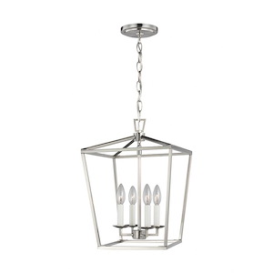 Dianna-4 Light Small Pendant-12.5 Inch wide by 18 Inch high