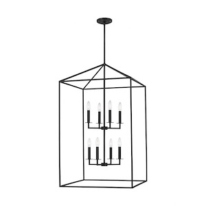 Sea Gull Lighting-Perryton-8 Light Extra Large Hall Foyer in Transitional Style-22 Inch wide by 38 Inch high - 930847