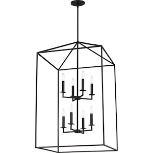 Perryton-8 Light Extra Large Hall Foyer in Transitional Style-22 Inch wide by 38 Inch high - 930847