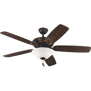 Colony Max-5 Blade Ceiling Fan with Pull Chain Control and Includes Light Kit in  Style-52 Inch Wide by 17.7 Inch High - 928327