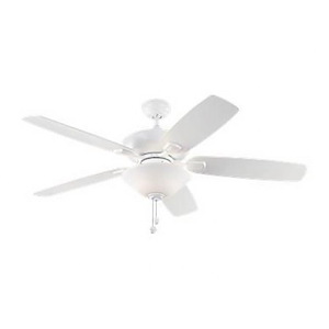 Monte Carlo Fans-Colony Max-5 Blade Ceiling Fan with Pull Chain Control and Includes Light Kit in  Style-52 Inch Wide by 17.7 Inch High