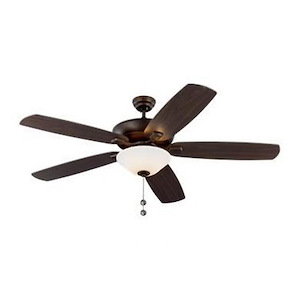 Monte Carlo Fans-Colony Super Max-5 Blade Ceiling Fan with Pull Chain Control and Includes Light Kit in  Style-60 Inch Wide by 18.5 Inch High