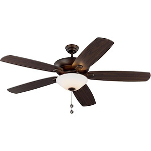 Colony Super Max-5 Blade Ceiling Fan with Pull Chain Control and Includes Light Kit in  Style-60 Inch Wide by 18.5 Inch High - 928332