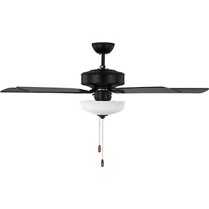 Linden-5 Blade Ceiling Fan with Light Kit In Traditional Style-17.2 Inch Tall and 52 Inch Wide - 1272687