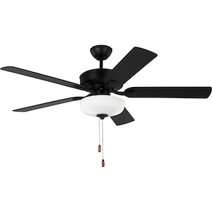 Linden-5 Blade DC Ceiling Fan In Traditional Style-17.8 Inch Tall and 52 Inch Wide - 1214142