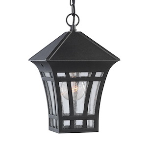 Sea Gull Lighting-Herrington-One Light Outdoor Pendant in Transitional Style-7.25 Inch wide by 11.25 Inch high