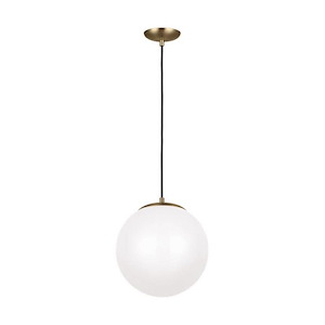 Hanging Globe-150W One Light Pendant in Contemporary Style-12 Inch wide by 12.5 Inch high - 1285995