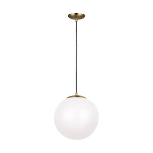 Hanging Globe-14W 1 LED Extra-Large Pendant in Contemporary Style-14 Inch wide by 14.75 Inch high