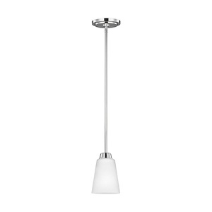Sea Gull Lighting-Kerrville-100W One Light Mini-Pendant in Transitional Style-4.38 Inch wide by 6.38 Inch high